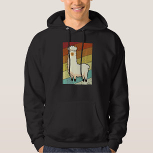 Sudadera Retro Llama Vicuna Guanaco Breeder Alpaca