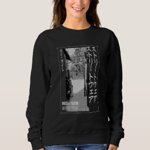 Sudadera Retro Lofi Tokio Calle japonesa Estética Gra