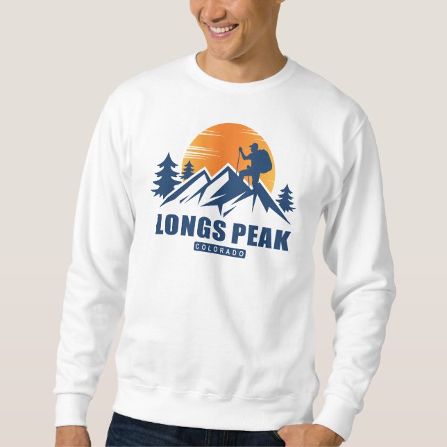 Sudadera Retro Longs Peak Hike T-Shirt (Anverso)