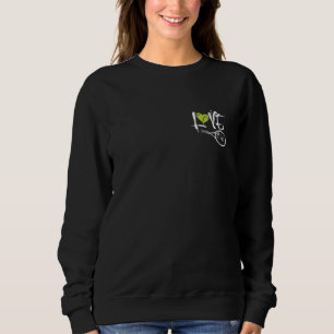 Sudadera Retro Love Tennis Funny Heart Costume