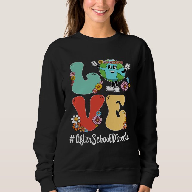 Sudadera Retro Love World Earth Day 2023 After School Direc (Anverso)