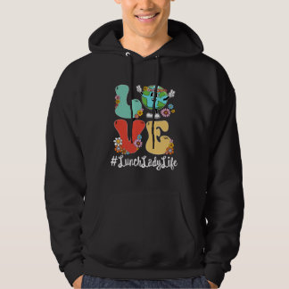 Sudadera Retro Love World Earth Day 2023 Lunch Lady Life