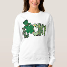 Retro Lucky Shamrock Día de San Patricio