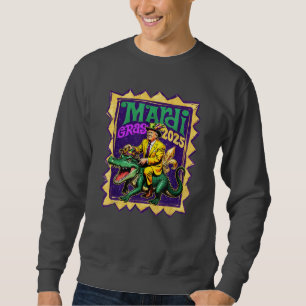 Sudadera Retro Mardi Gras Gracioso Trump Mardi Gras 2025