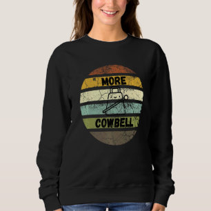Sudadera Retro Más Instrumento Musical Cowbell