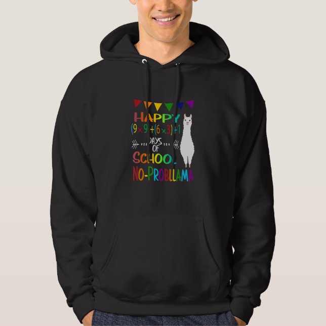 Sudadera Retro Math Formula 100 Days Of School No Prob Llam (Anverso)