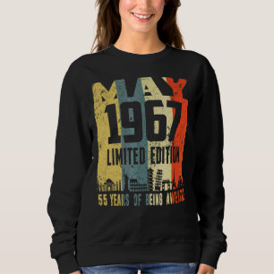 Sudadera Retro Mayo 1967 55º cumpleaños
