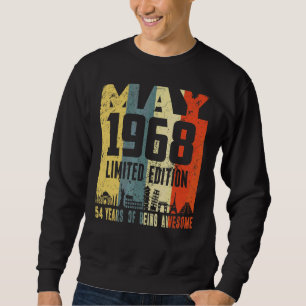 Sudadera Retro Mayo 1968 54º cumpleaños