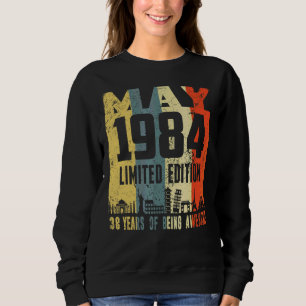 Sudadera Retro Mayo 1984 38º cumpleaños