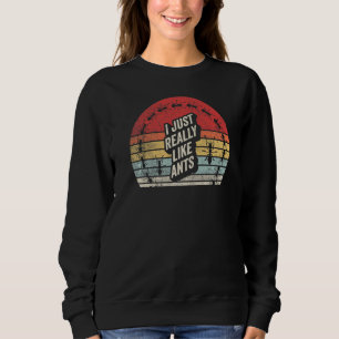 Sudadera Retro Me Gusta Realmente La Hormiga Para Los Insec