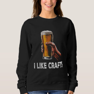 Sudadera Retro Me Gustan Las Artesanas Cerveza Graciosa Par