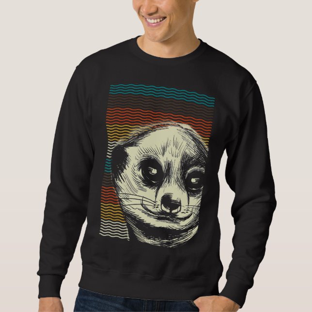 Sudadera Retro Meerkat (Anverso)