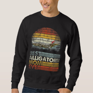 Sudadera Retro Mejor Alligator Mamá Jamás Animales