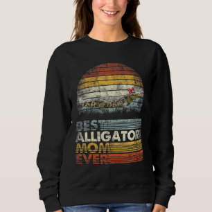 Sudadera Retro Mejor Alligator Mamá Jamás Animales