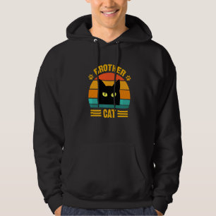 Sudadera Retro Mejor Gato Hermano Estilo Retro Cat 2