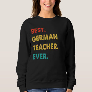 Sudadera Retro Mejor Profesor Alemán De La Historia