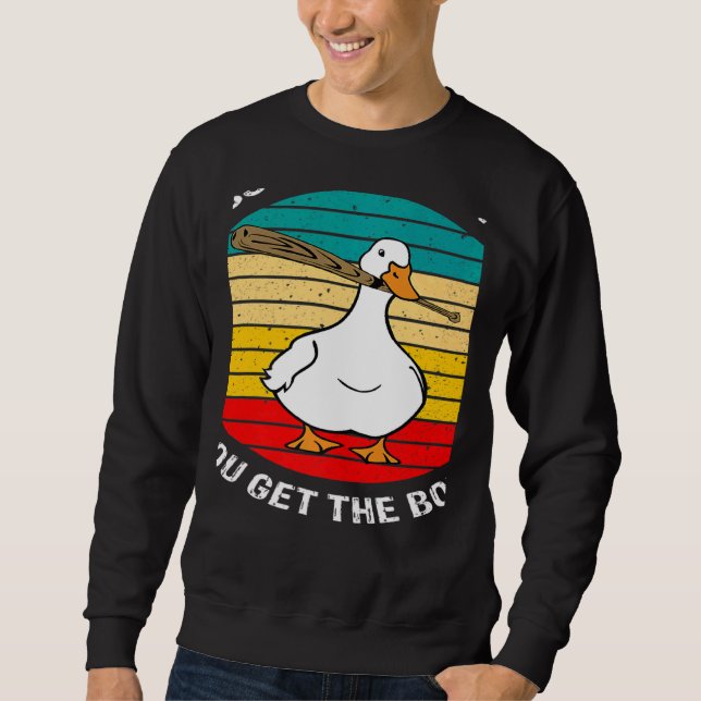 Sudadera Retro Mess With Honk Get The Bonk Goose Duck Farme (Anverso)