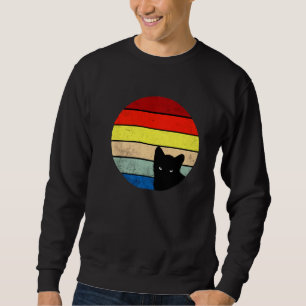 Sudadera Retro mi gracioso gato negro estilo divertido mi g