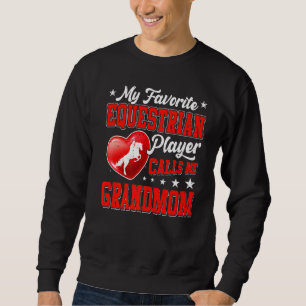 Sudadera Retro Mi jugador ecuestre favorito me llama grandi