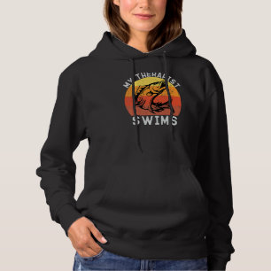 Sudadera Retro Mi Terapia Terapéutica Pescador Bass
