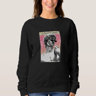 Sudadera Retro Michelangelo 90 Meme I de Vaporwave estético