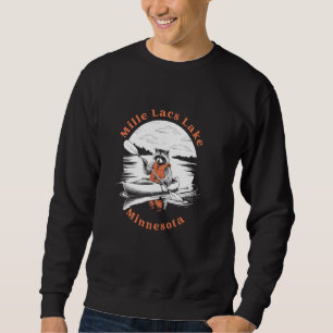 Sudadera Retro Mille Lacs Lago Minnesota Lindo Kayak Mapach