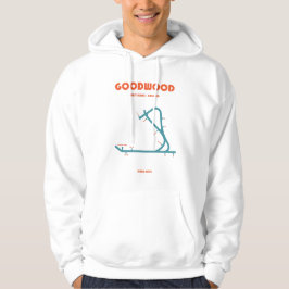Sudadera Retro Minimalist Goodwood Racecourse Line Art Prin