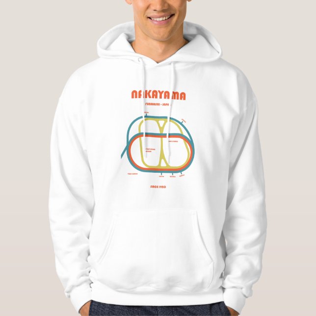 Sudadera Retro Minimalist Nakayama Racecourse Line Art Prin (Anverso)