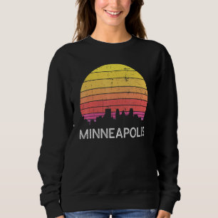 Sudadera Retro Minnesota Minneapolis Silueta Urbana Vintage