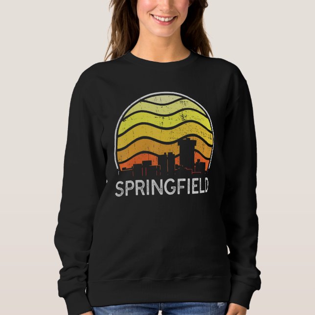 Sudadera Retro Missourii Springfield Visitors Skyline Vinta (Anverso)