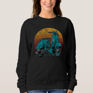 Sudadera retro Moped Vintage Sunset Motor Scooter Motorismo