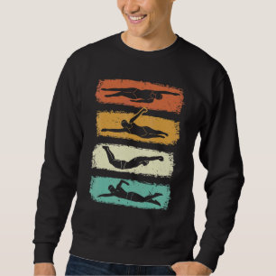 Sudadera Retro Natación Nadadora Chica Deporte Acuático