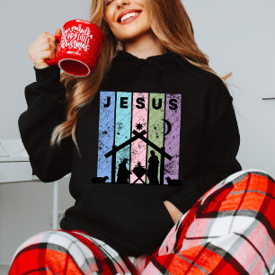 Sudadera Retro Nativity: Catholic Christmas Sweatshirt