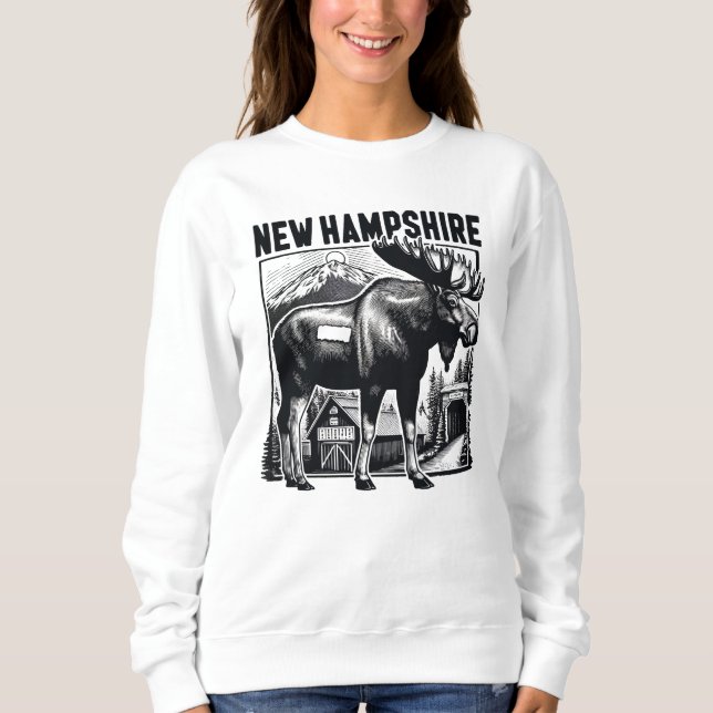Sudadera Retro New Hampshire (Anverso)