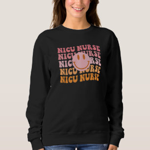Sudadera Retro Nicu Enfermera Sonriente Enfermera Icu Neona
