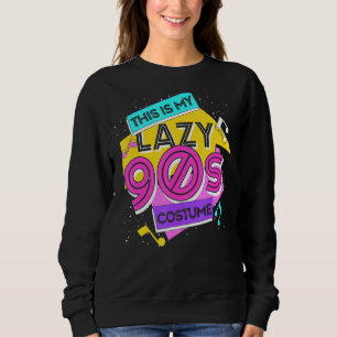 Sudadera Retro Nineties Music Notes 1990 Costume Fiesta Vin