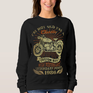 Sudadera Retro No soy viejo Soy motocicleta clásica nace en