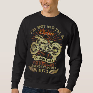 Sudadera Retro No soy viejo Soy motocicleta clásica nace en