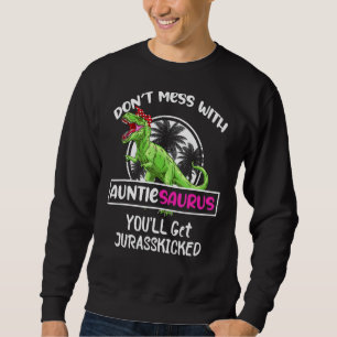 Sudadera Retro No te metas con Auntiesaurus