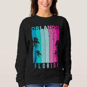 Sudadera Retro Orlando Florida Beach Summer Tropical Souven