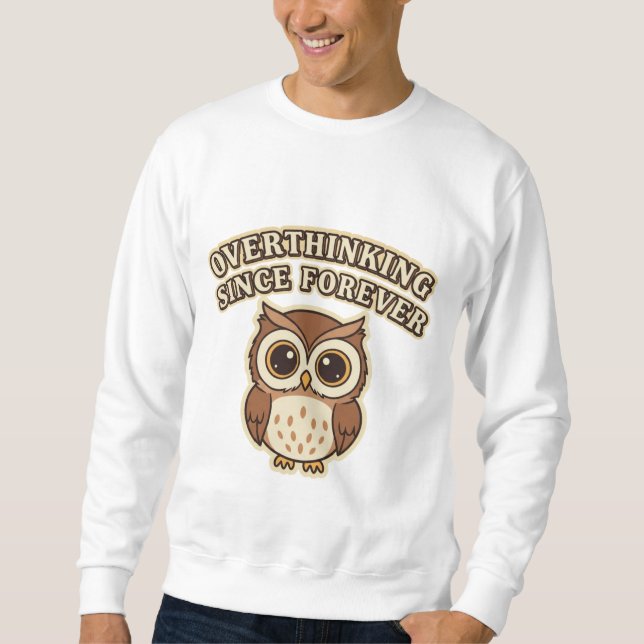 Sudadera Retro Owl Thoughtful Mind Men’s Sweatshirt (Anverso)