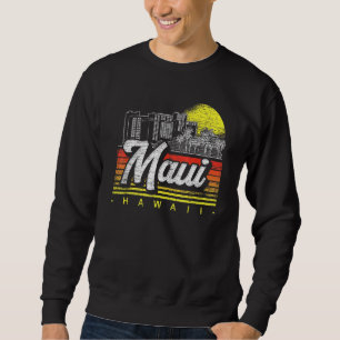 Sudadera Retro Palm Trees Tropical Hawaiano Summer Sunset M