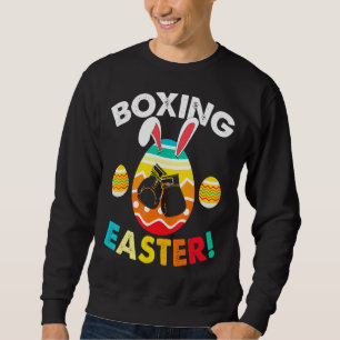Sudadera Retro Pascua Bunny Boxing Love Easter Eggs Sport