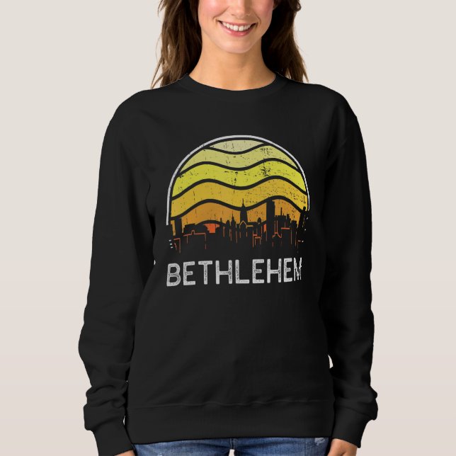 Sudadera Retro Pennsylvania Bethlehem Visitors Skyline Vint (Anverso)