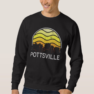 Sudadera Retro Pennsylvania Pottsville Visitors Skyline Vin