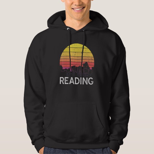 Sudadera Retro Pennsylvania Reading Skyline Vintage Urban B (Anverso)