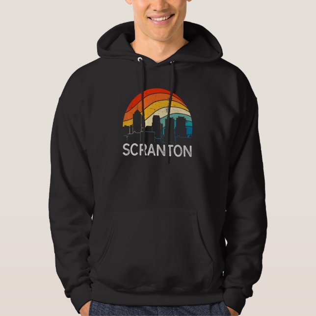 Sudadera Retro Pennsylvania Scranton Skyline Vintage Urban  (Anverso)
