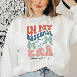 Sudadera Retro personalizado "En la era de mi mamá de béisb