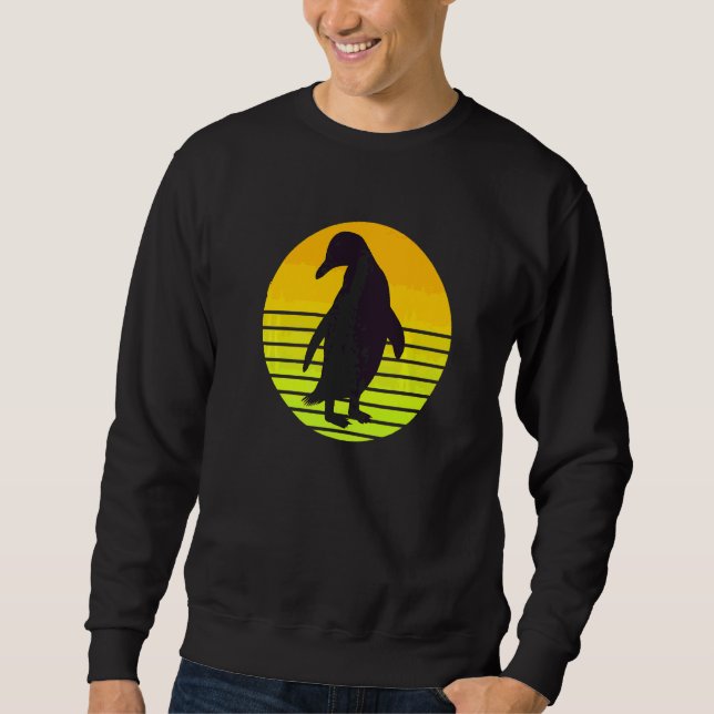 Sudadera Retro Pingüino Cuto 1 (Anverso)
