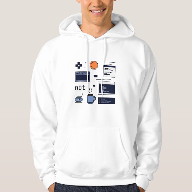 Sudadera Retro Pixel Art Coding Essentials Software Develop (Anverso)